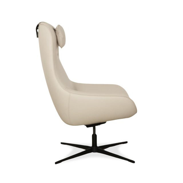 MEG Leather Chairs with Ottoman from Rolf Benz, Set of 3 For Sale - Image 15 of 18