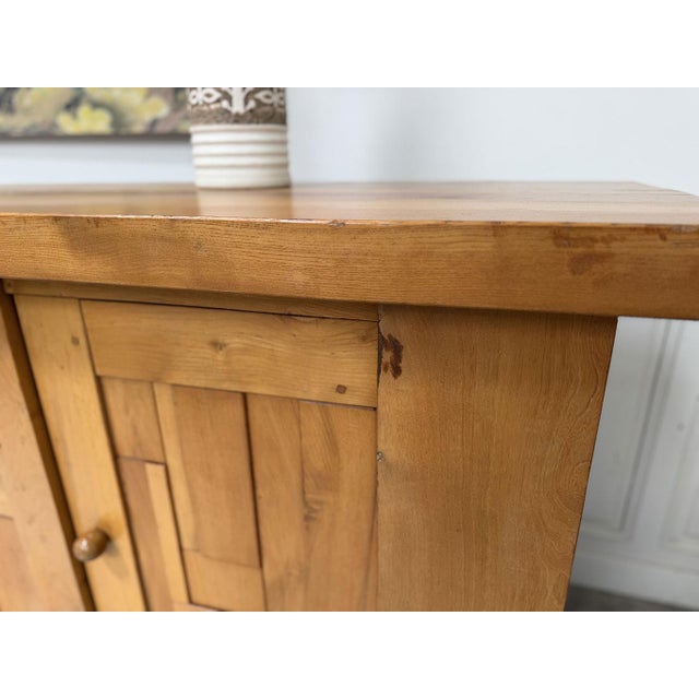 Brutalist Elm Sideboard, 1970s For Sale - Image 10 of 15