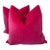 Hot Pink Cotton Velvet 22" Pillows-a Pair For Sale