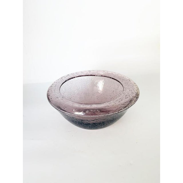 Biot Bubble Glass Salad Bowl or Catchall, France, 1970s For Sale - Image 9 of 11