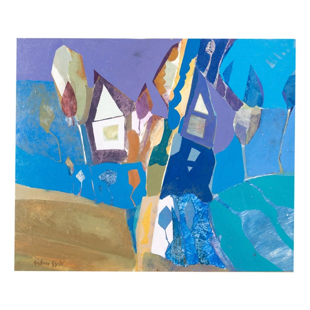 Gyula Subecz, Valley Hungary, 1981, Oil Painting For Sale