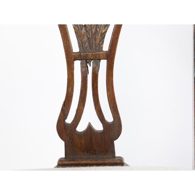 English 19th Century Mahogany Child's Chair with Feather Motifs and Marquetry For Sale - Image 10 of 10