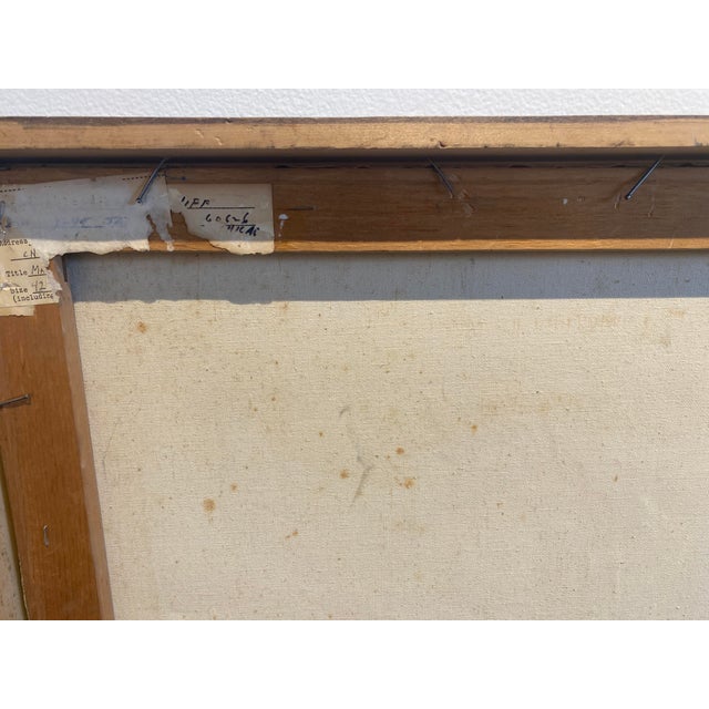 1970s Vintage Colorful Pink Still Life Painting by Molly Schiff, Framed For Sale - Image 4 of 5