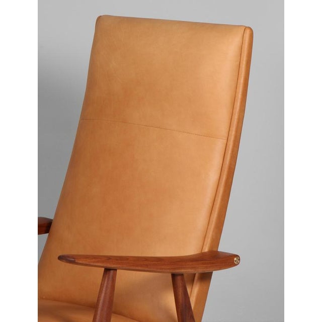1960s Model GE-260 Lounge Chairs in Teak and Leather attributed to Hans J Wegner for Getama, 1960s, Set of 2 For Sale - Image 5 of 9