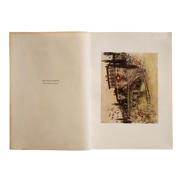 1905 Italian Original Print - The Villa Palmieri - From Book Florence & Some Tuscan Cities (1905) For Sale