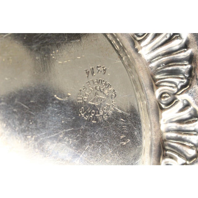 C. 1880's James W. Tuffts Boston Quadruple Plate Bread Tray Platter Dish 4314 For Sale - Image 17 of 18