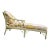Vintage Ficks Reed Chinoiserie Bamboo Style Chaise Longue For Sale