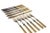 Circa 1910 Antique Mappin & Webb European Victorian Fish Knife and Fork Set- 6 Forks 6 Knives For Sale In Orlando - Image 6 of 8