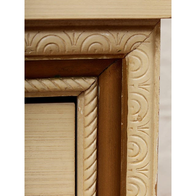 Mid 20th Century Double Drawer Flower Drawer Pull Table For Sale - Image 9 of 12