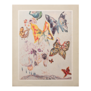 1951 After Dali, First Edition Period "Butterflies" Offset Lithograph, the Mrs. Albert D. Lasker Collection