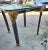 Post Modern Gun Metal, Brass & Glass Side Table For Sale - Image 11 of 12