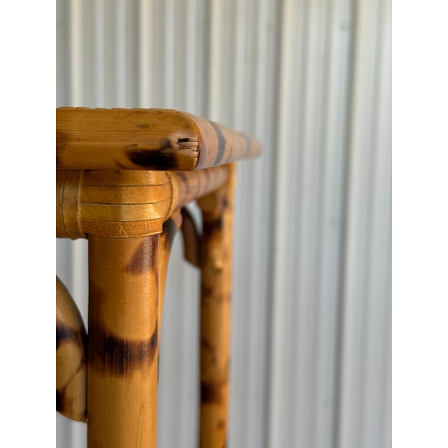 Vintage Tortoise Rattan Étagère / Open Shelving Unit For Sale - Image 4 of 12