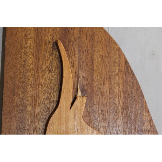 Mid 20th Century Pair of Wood Carved Wall Art For Sale In New York - Image 6 of 9