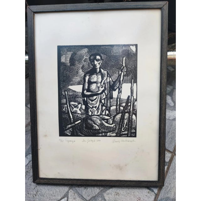 Noah, 1900s, Woodcut, Framed For Sale - Image 11 of 11