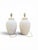 A substantial and striking pair of authentic vintage Postmodern table lamps by Mar-Kel. Featuring an organic "beehive"...