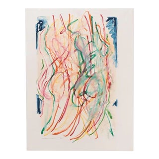 Jack Meanwell Abstract Mixed Media Figures Painting For Sale