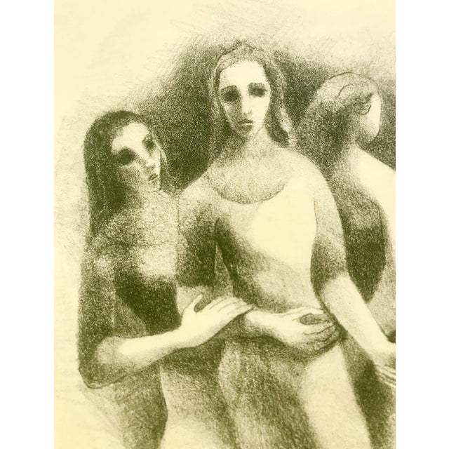 1970s Mid Century Art Sketch by Barbara Lekberg For Sale - Image 5 of 7