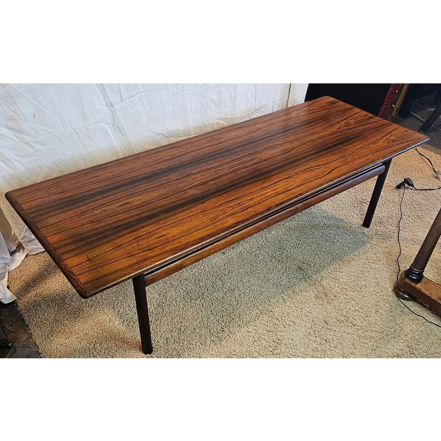 Mid-Century Modern Mid 20th Century Mid-Century Modern Danish Rosewood Coffee Table For Sale - Image 3 of 6
