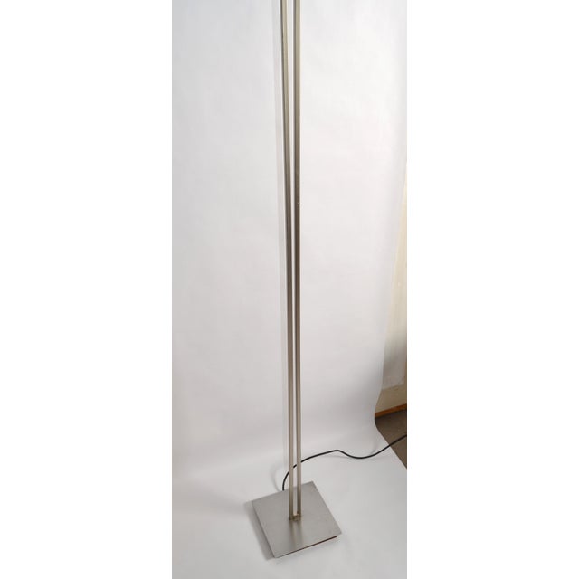 Minimalism Sillux Aluminum Murano Blown Circle Art Glass Floor Lamp For Sale - Image 13 of 18