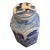 1970s Mid-Century Modern Hexagon Blue Willow Ginger Lidded Jar For Sale