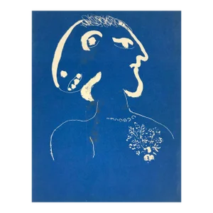 1974 Marc Chagall Original Lithograph Back Cover
