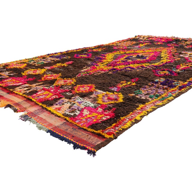 21946 Vintage Azilal Moroccan Rug, 05'07 x 09'10. The Guardian's Legacy: A Vintage Azilal Moroccan Rug of Sacred Tribal...