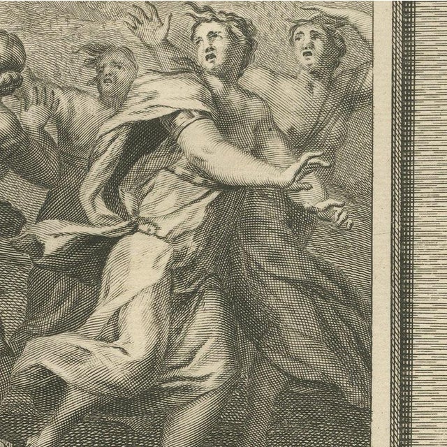 Pieter Mortier, The Levite's Concubine and the Daughters of Shiloh, 1700, Engraving For Sale - Image 4 of 12