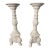 Vintage Napcoware Provincial White Ceramic Candlesticks For Sale