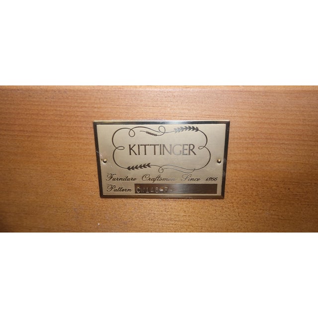 Kittinger Solid Mahogany 3 Massive Drawers Queen Anne Sideboard Credenza MINT For Sale - Image 14 of 16
