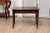 Italian 1890s Walnut Side Table with Elm Marquetry Star, Drawer and Turned Legs For Sale - Image 9 of 12