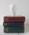 1990's Trompe l'Oeil Stacked Books Ceramic Tissue Box Cover For Sale - Image 4 of 11