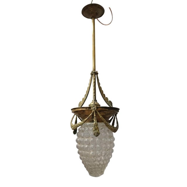 Vintage Louis XV Golden Lamp For Sale - Image 6 of 8