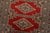 Bokhara Jaldar Rug 2’7” X 4’2” Red Wool Tribal Hand-Knotted Oriental Carpet For Sale - Image 4 of 9