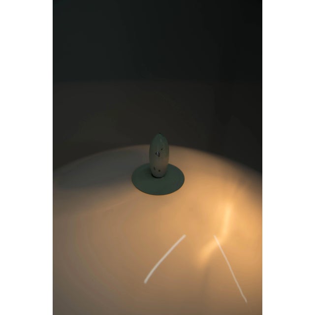 Metal Mid-Century White Table Lamp, 1950s For Sale - Image 7 of 13