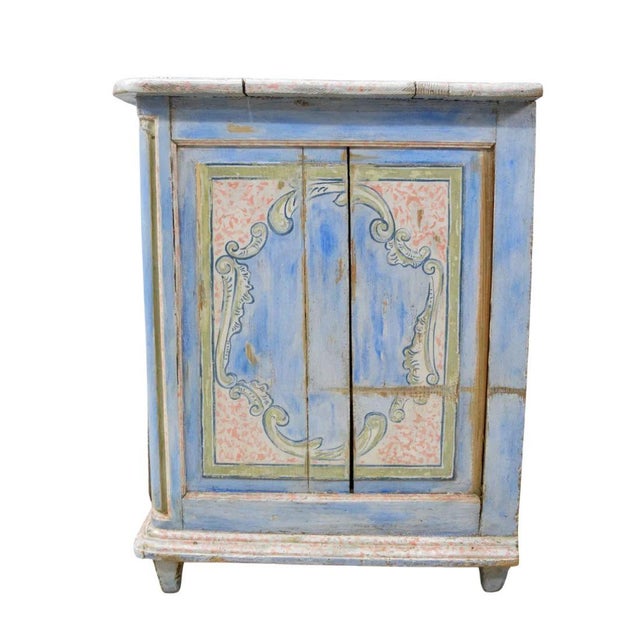 French Provincial French Provincial Painted Three Drawer Chest For Sale - Image 3 of 5