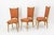 Mid-Century Dining Chairs in Beech and Red Moleskine, France, 1950s, Set of 6 For Sale - Image 9 of 13