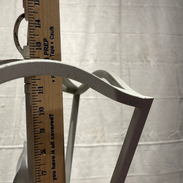 Distressed White Hanging Lantern For Sale - Image 4 of 4