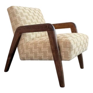 Early Mid-Century Modern Thonet Armchair Attributed to Russel Wright For Sale