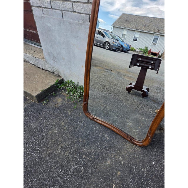 19th Century French Walnut Hallway Mirror. For Sale - Image 15 of 16