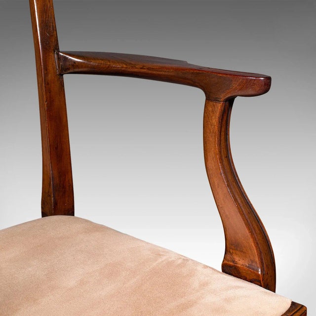 1800's Antique Drawing Room Elbow Chair For Sale - Image 9 of 10