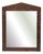 Large Brown Hand-Carved Wooden Mirror with Organic Motif For Sale