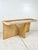Gabriella Crespi Vintage Pencil Reed Rattan Arch Console Table For Sale - Image 4 of 12