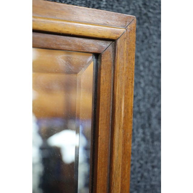 Romweber Attributed Rosewood Frame Mirror For Sale - Image 4 of 5