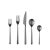 Contemporary Mepra Linea 20-Piece Flatware Set, Ice Oro Black For Sale - Image 3 of 3