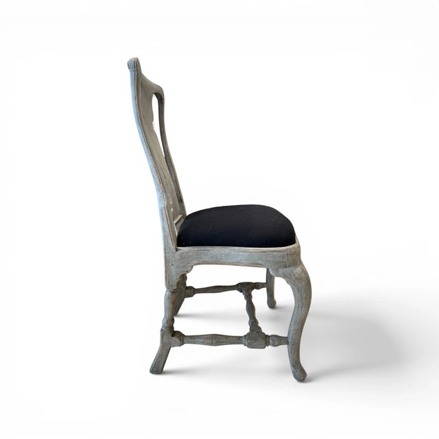 Late 18th Century 18th Century Swedish Rococo Set of 8 Chairs For Sale - Image 5 of 6