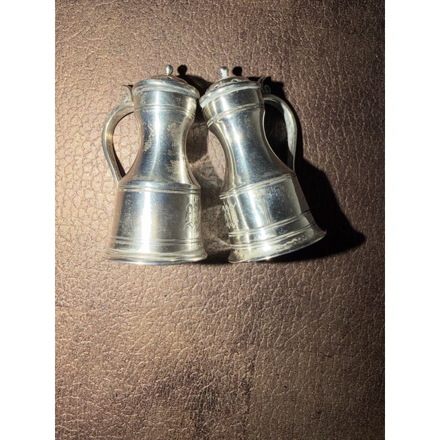 Antique Bailey Banks and Biddle Sterling Silver Miniature Salt and Pepper Shakers. For Sale In New York - Image 6 of 13