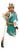 Mid-Century Chinese Porcelain Warrior Large Statue For Sale