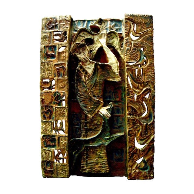 Ceramic San Francesco Sculpture by Amedeo Fiorese, 1963 For Sale - Image 7 of 7