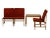 Model 3232 Lounge Chairs by Børge Mogensen for Fredericia, 1960s, Set of 4 For Sale