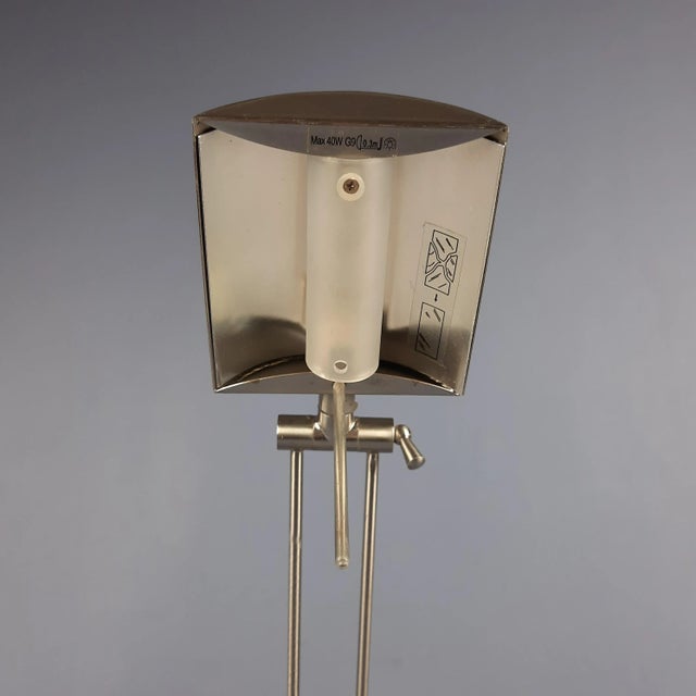 Silver Adjustable Metal Table Lamp from Fabas, 1980s For Sale - Image 8 of 13